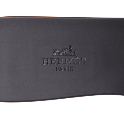 Hermes Rubber Aloha Sandals 39 Black 9 of 9