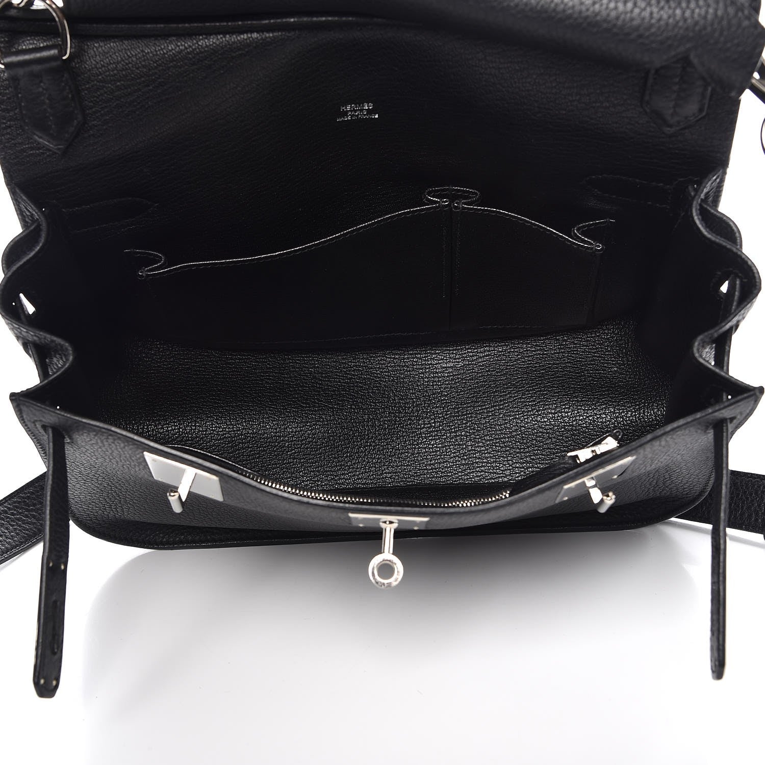 Hermes Taurillon Clemence Jypsiere 28 Black 5 of 8
