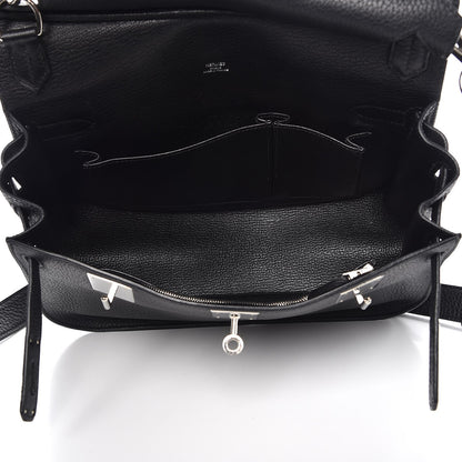Hermes Taurillon Clemence Jypsiere 28 Black 5 of 8