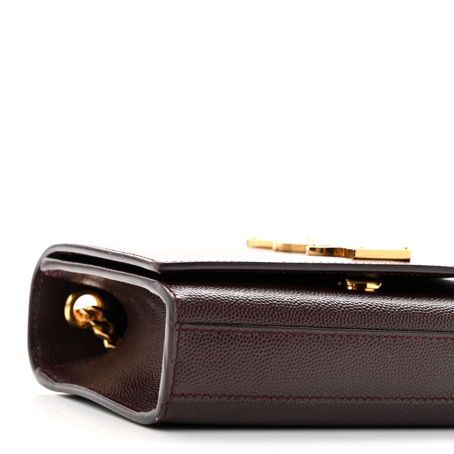 Saint Laurent Grain De Poudre Small Monogram Kate Satchel Armaranto 8 of 9