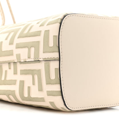 Fendi Vitello Liberty F is Fendi Bi-Color FF 1974 Embossed Mini Mon Tresor Bucket Bag Camelia Mandorlo 10 of 13
