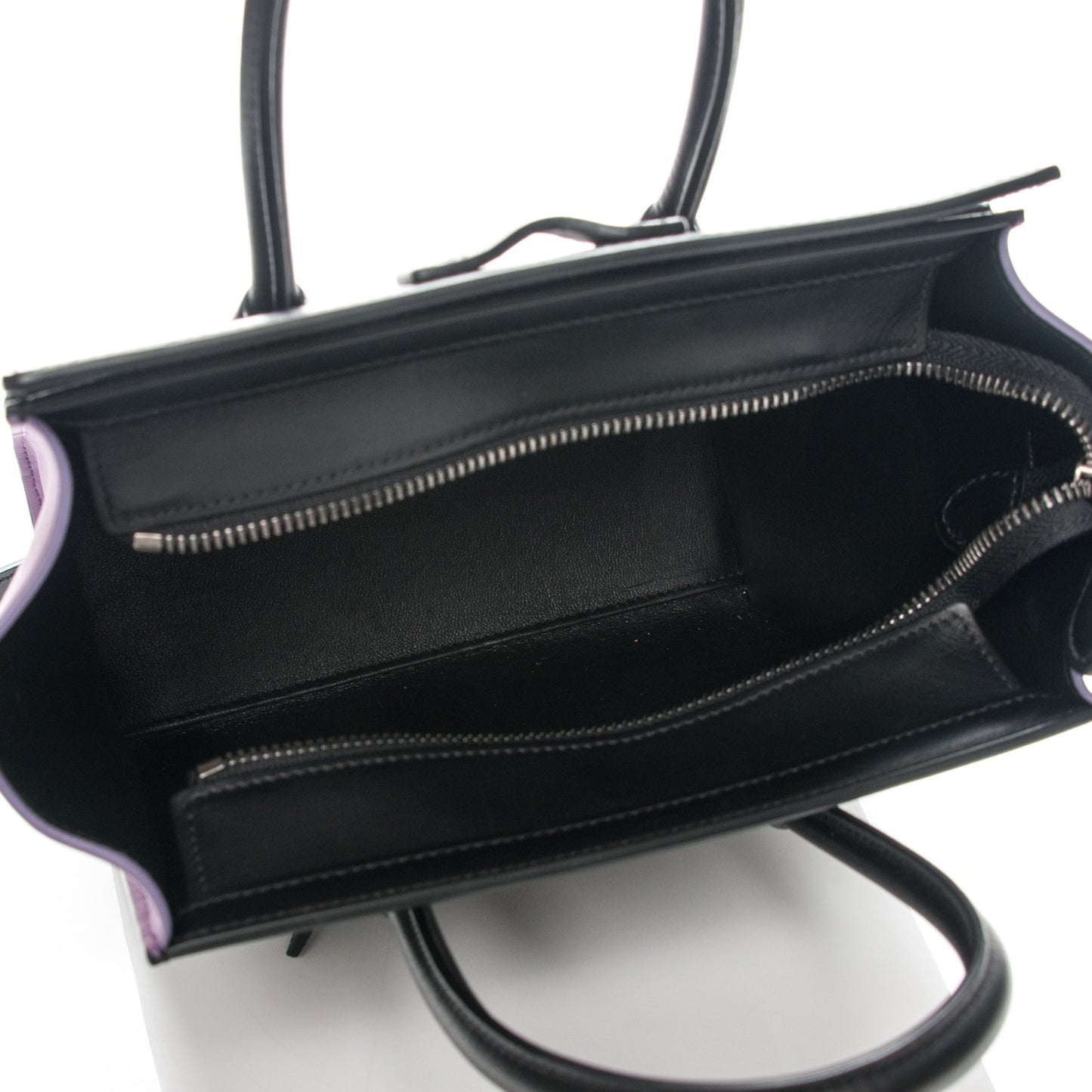 Smooth Calfskin Nano Tri-Color Luggage Anthracite