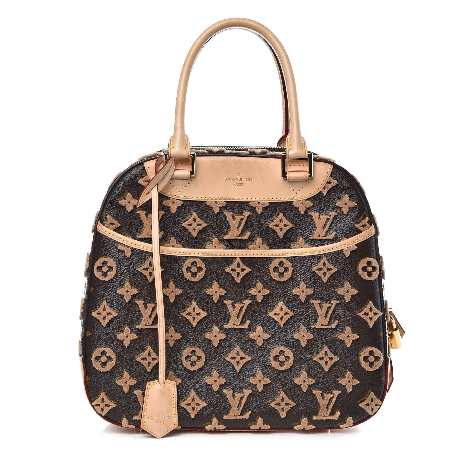 Louis Vuitton Monogram Tuffetage Deauville Cube Caramel 1 of 13