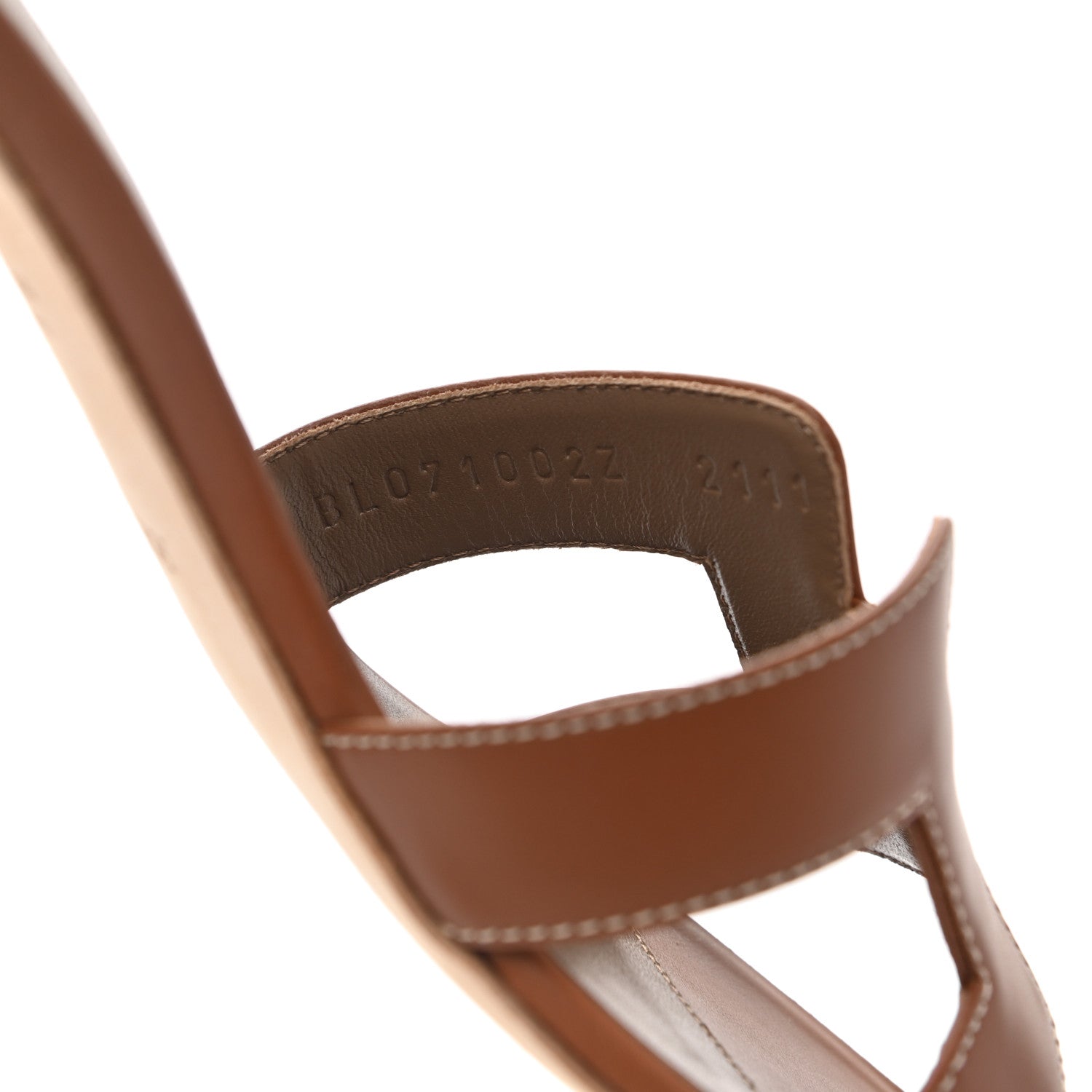 Hermes Calfskin Oasis Sandals 38 Gold 8 of 10