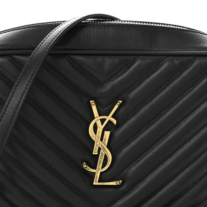 Saint Laurent Calfskin Matelasse Monogram Lou Camera Bag Black 8 of 11