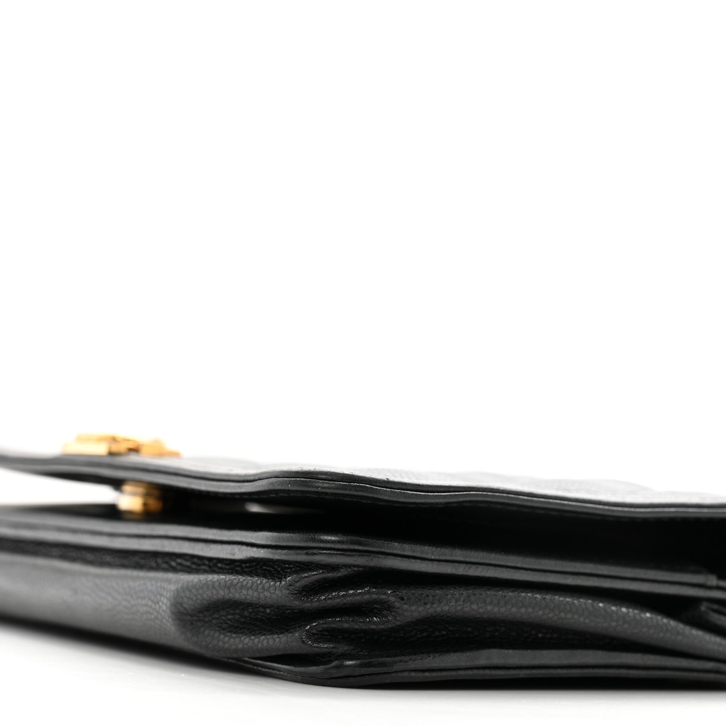 Caviar Quilted Boy Wallet On Chain WOC Black