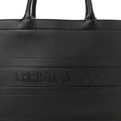 Christian Dior Calfskin Embossed Medium Book Tote Black 8 of 13