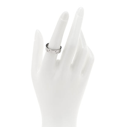 Cartier 18K White Gold 5.5mm LOVE Ring 55 7.25 2 of 3