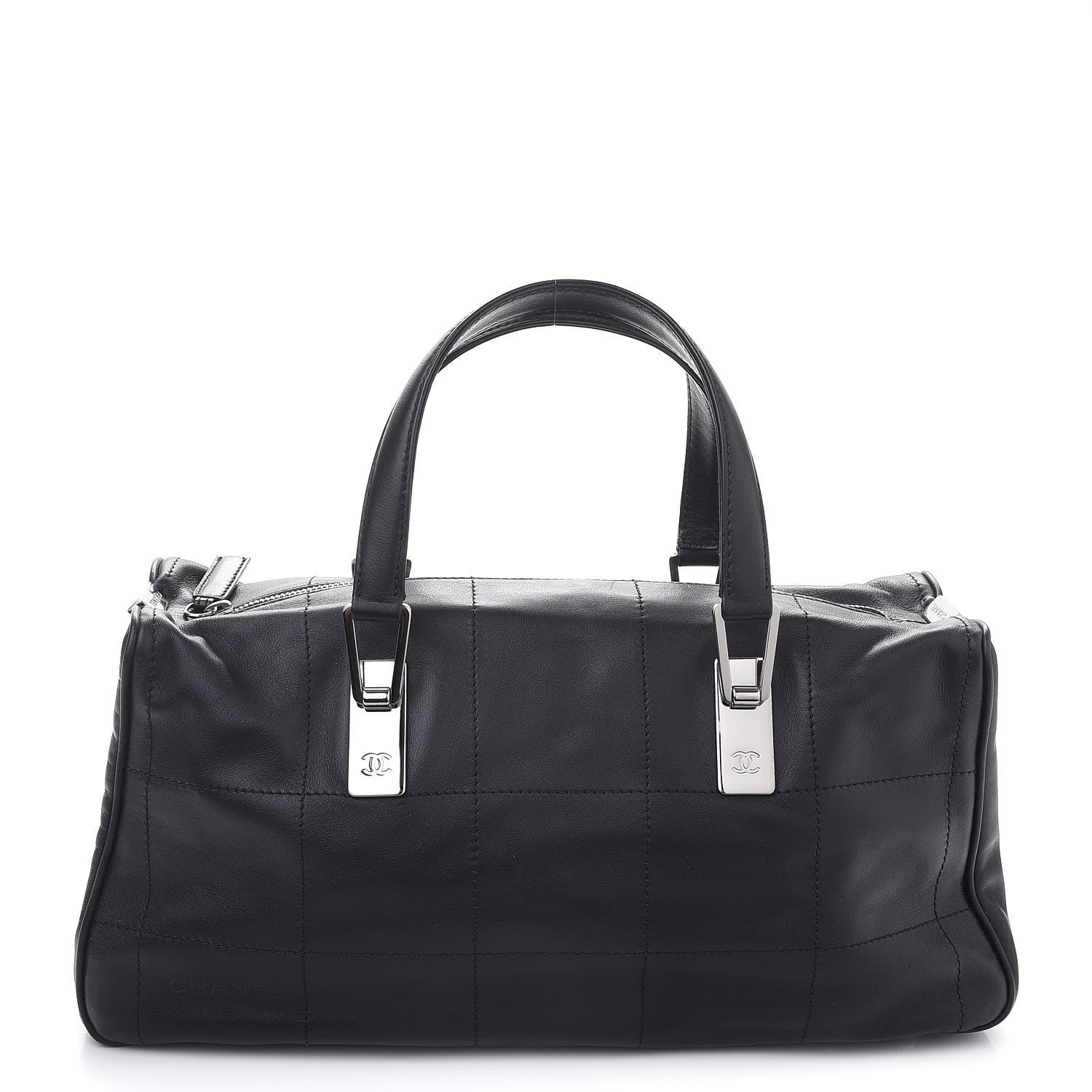 Chanel Lambskin Square Stitched Large Tote Black 1 of 9