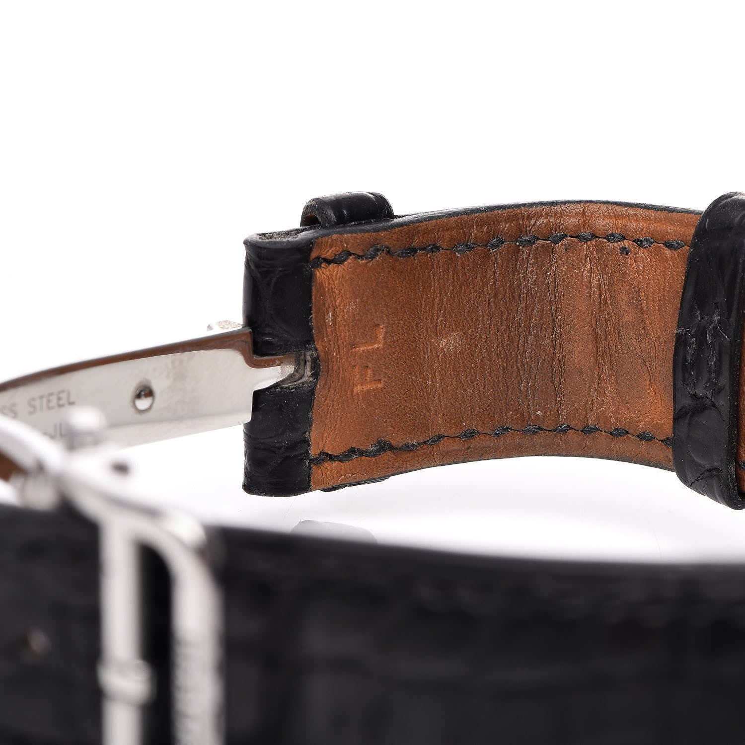 Hermes Stainless Steel Alligator 41mm Arceau Squelette Automatic Watch Noir 8 of 10