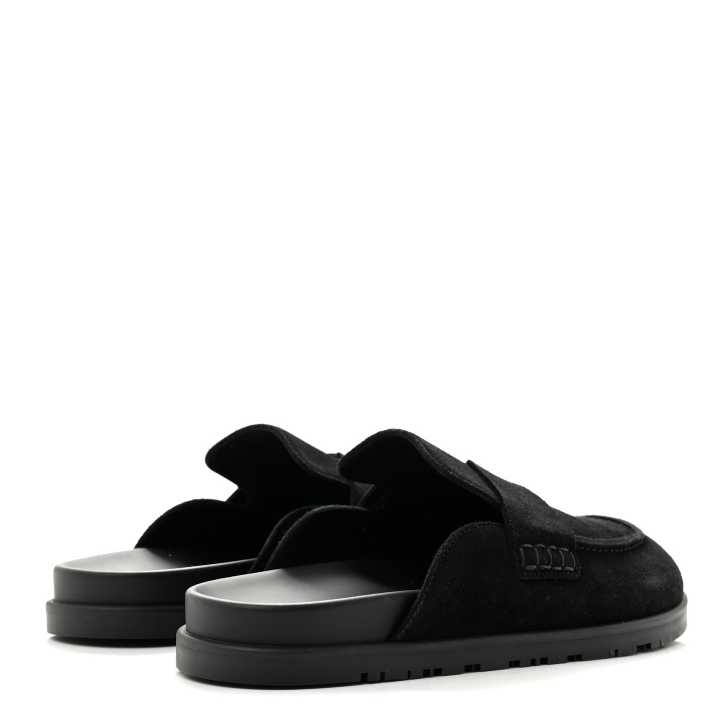 Suede Calfskin Go Mules 40 Black