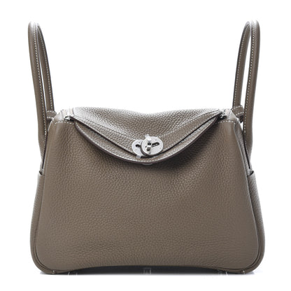 Hermes Taurillon Clemence Lindy 26 Etoupe 1 of 11