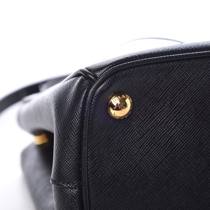 Prada Saffiano Small Galleria Double Zip Tote Black 10 of 10