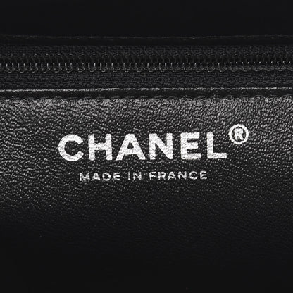 Chanel Lambskin Chevron Quilted Timeless Clutch So Black 5 of 10