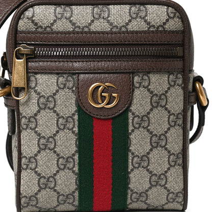 Gucci GG Supreme Monogram Web Mini Ophidia Messenger Brown 11 of 11