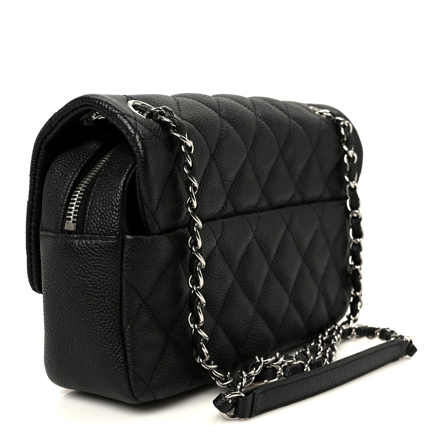 Chanel Caviar Quilted Medium Easy Flap Black 2 of 11