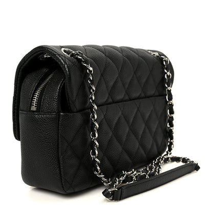 Chanel Caviar Quilted Medium Easy Flap Black 2 of 11