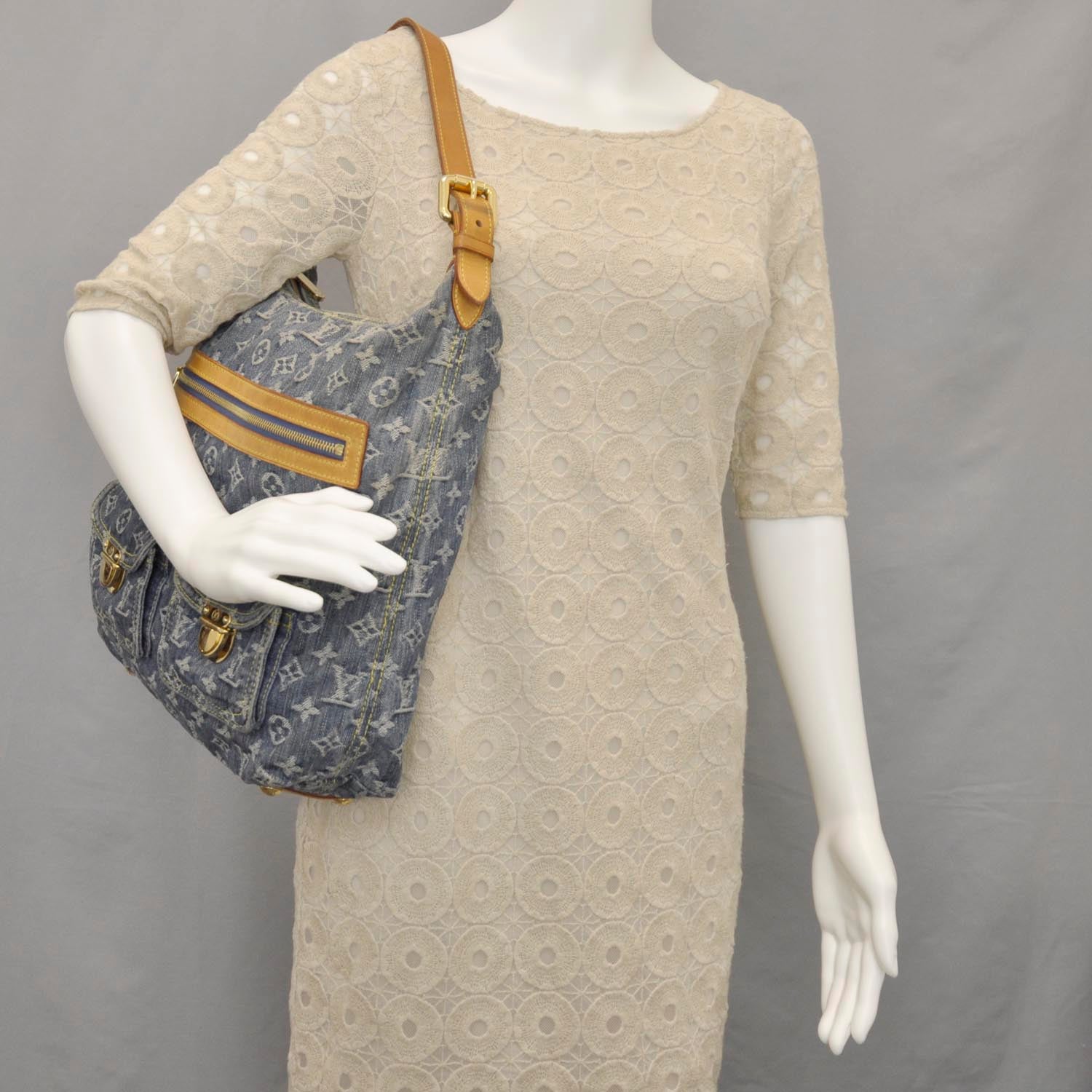 Louis Vuitton Denim Baggy GM Blue 2 of 10
