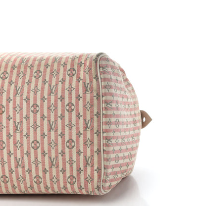 Louis Vuitton Mini Lin Croisette Speedy 30 Rouge 8 of 13