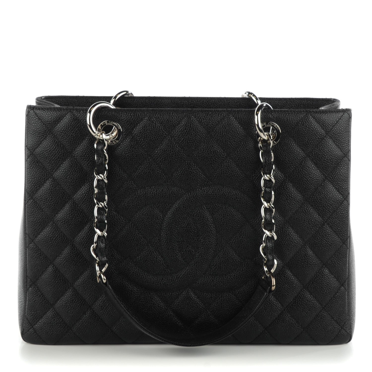 Chanel Caviar Quilted Grand Shopping Tote GST Black 1 of 7