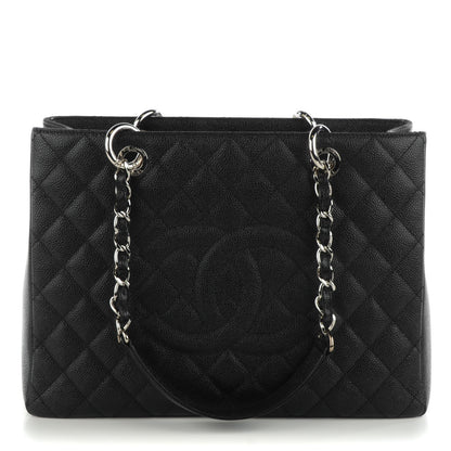 Chanel Caviar Quilted Grand Shopping Tote GST Black 1 of 7
