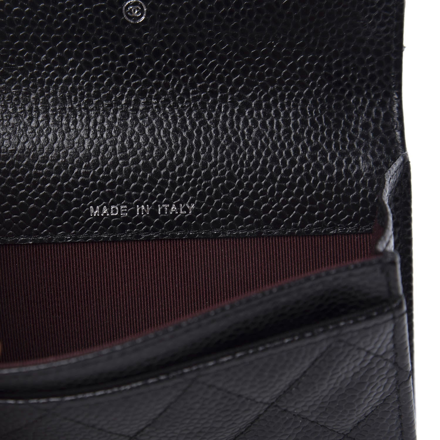Chanel Caviar Quilted Flap Card Holder Black 7 of 8