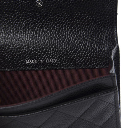 Chanel Caviar Quilted Flap Card Holder Black 7 of 8