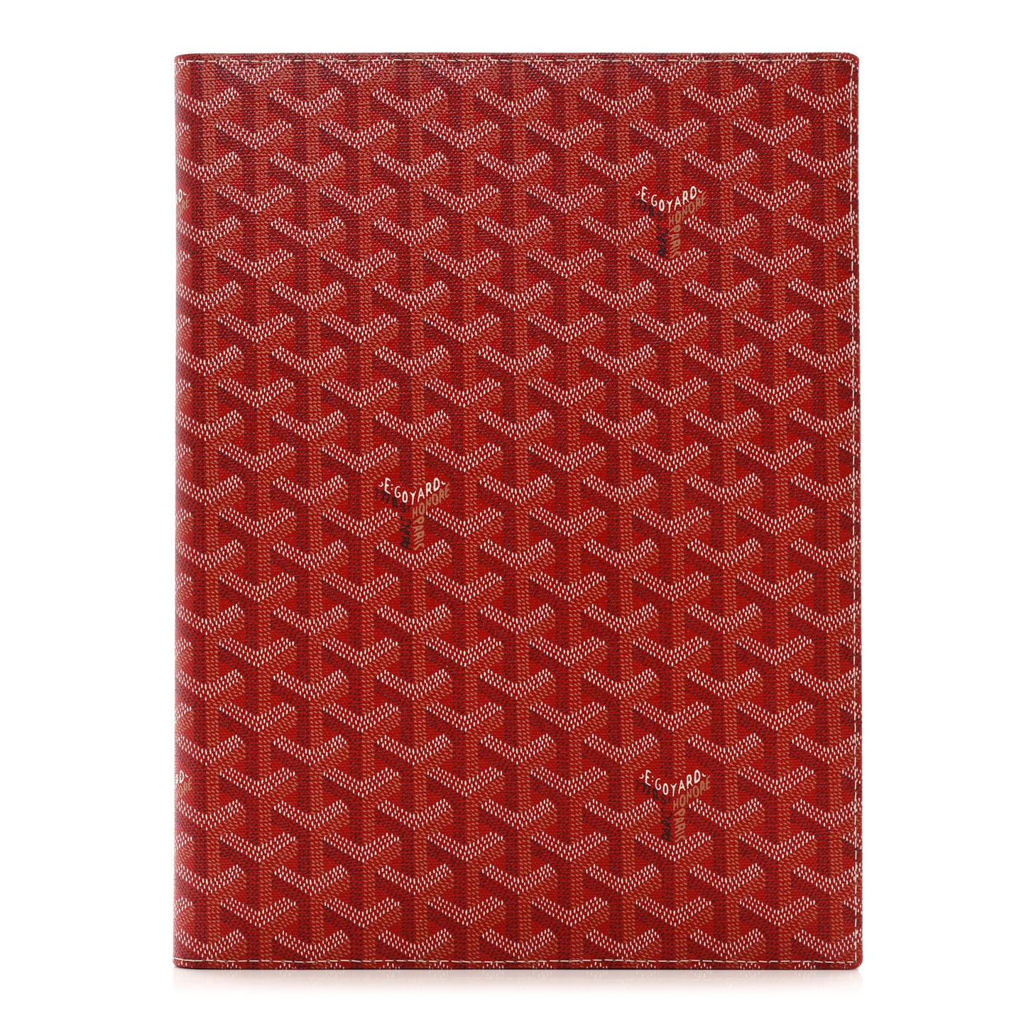 Goyardine Agenda Cover Red