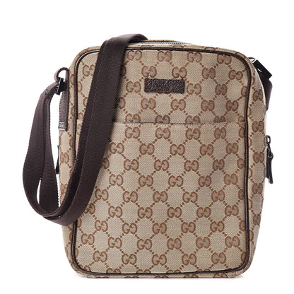 Gucci Monogram Messenger Bag Brown 1 of 9