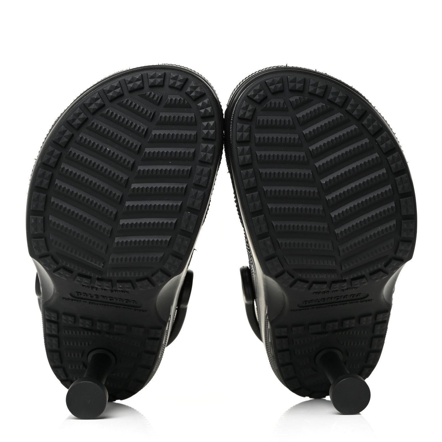 Balenciaga X CROCS Rubber Womens Madame 80 Sandals 39 Black 5 of 8