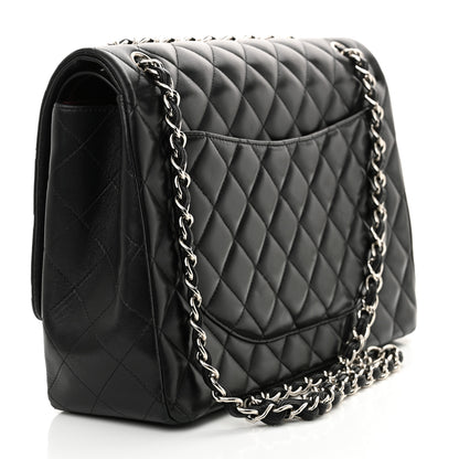 Chanel Lambskin Quilted Maxi Double Flap Black 3 of 16