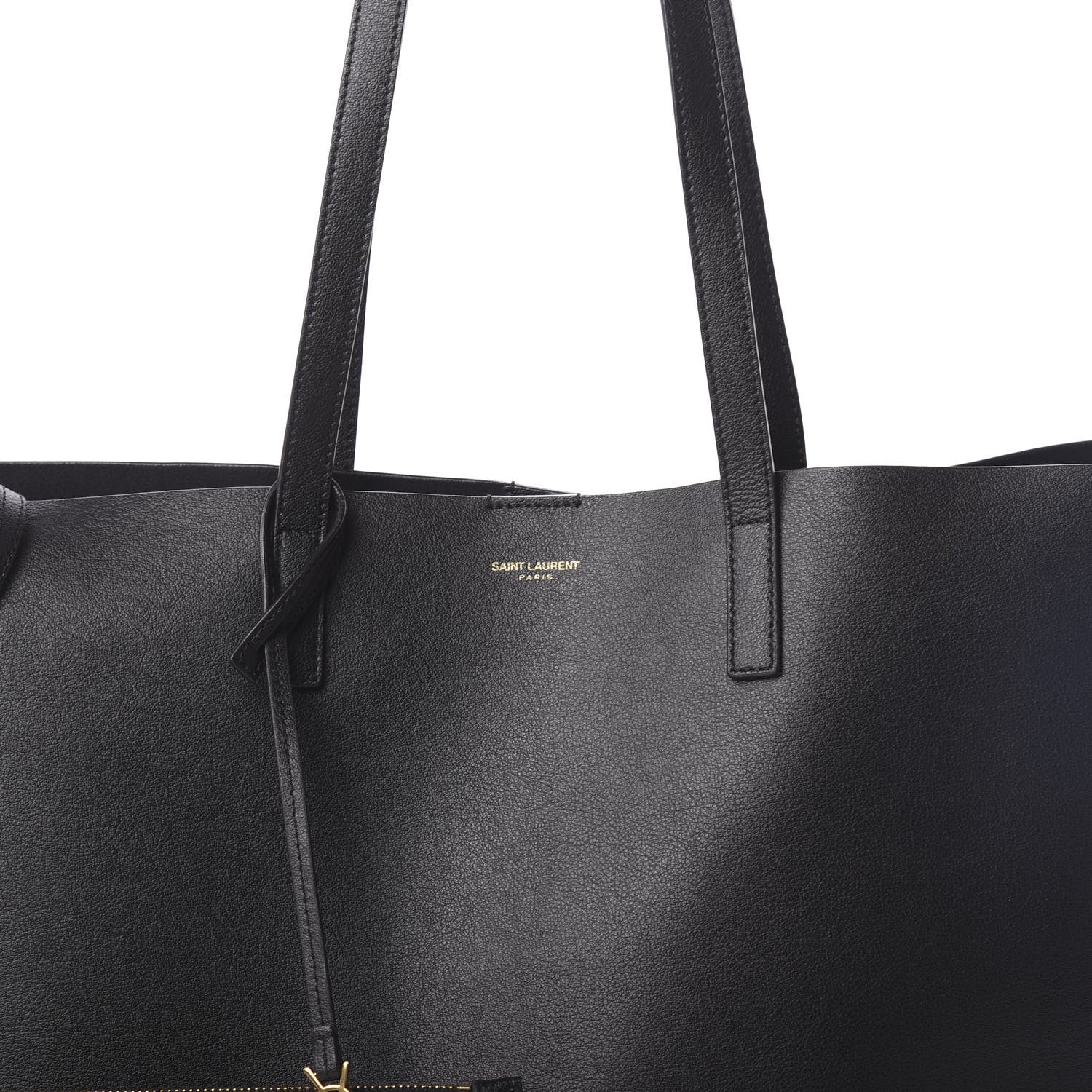 Saint Laurent Calfskin Large Shopping Tote Black 7 of 9