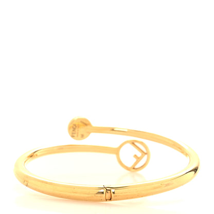 Fendi Metal Pearl F is Fendi Bracelet M Gold Oro Soft White 3 of 4