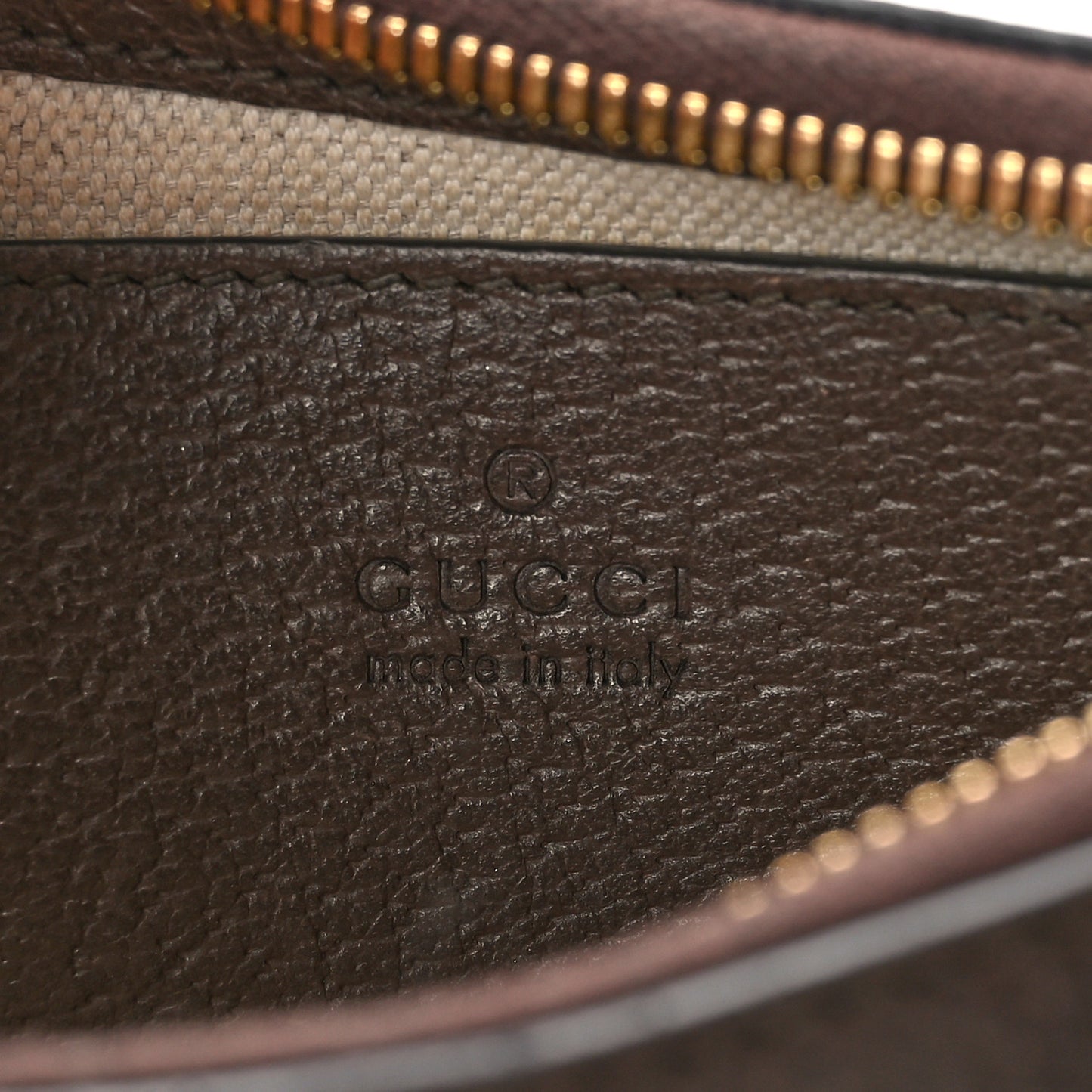 GG Supreme Monogram Textured Dollar Calfskin Web Small Ophidia GG Handbag Beige Ebony New Acero