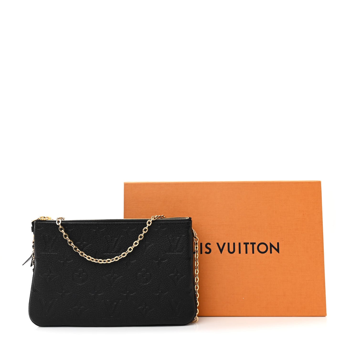 Empreinte Double Zip Pochette Black