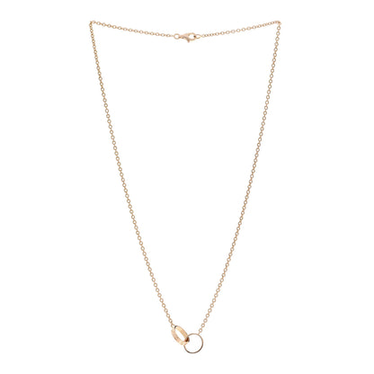 Cartier 18K Pink Gold Interlocking LOVE Necklace 3 of 5