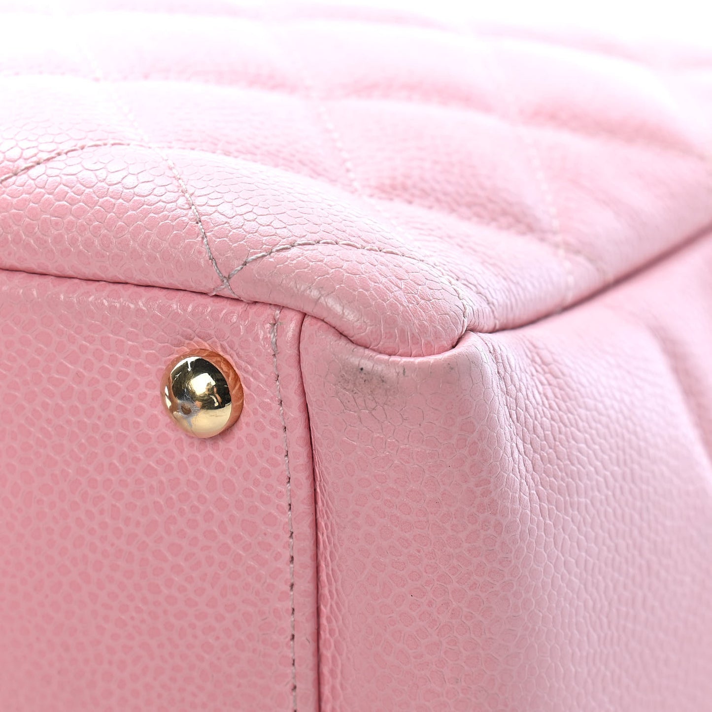 Caviar Quilted Petit Timeless Shopping Tote PTT Pink