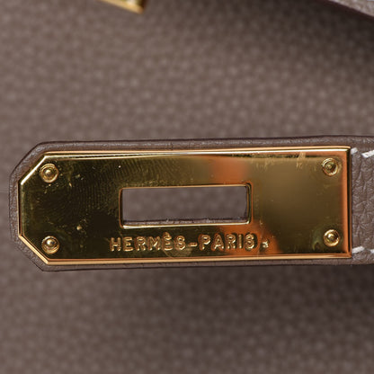 Hermes Togo Kelly Retourne 35 Etoupe 16 of 34