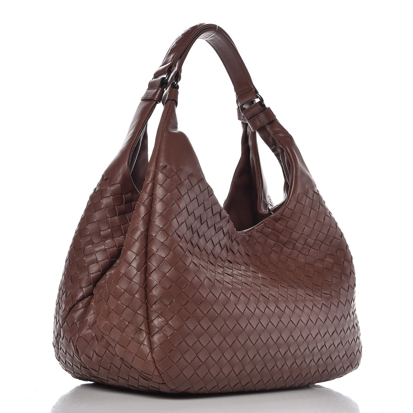 Nappa Intrecciato Medium Campana Hobo Truffle