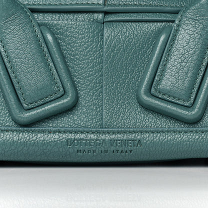 Bottega Veneta Grained Calfskin Maxi Intrecciato Mini Arco Blue 9 of 11