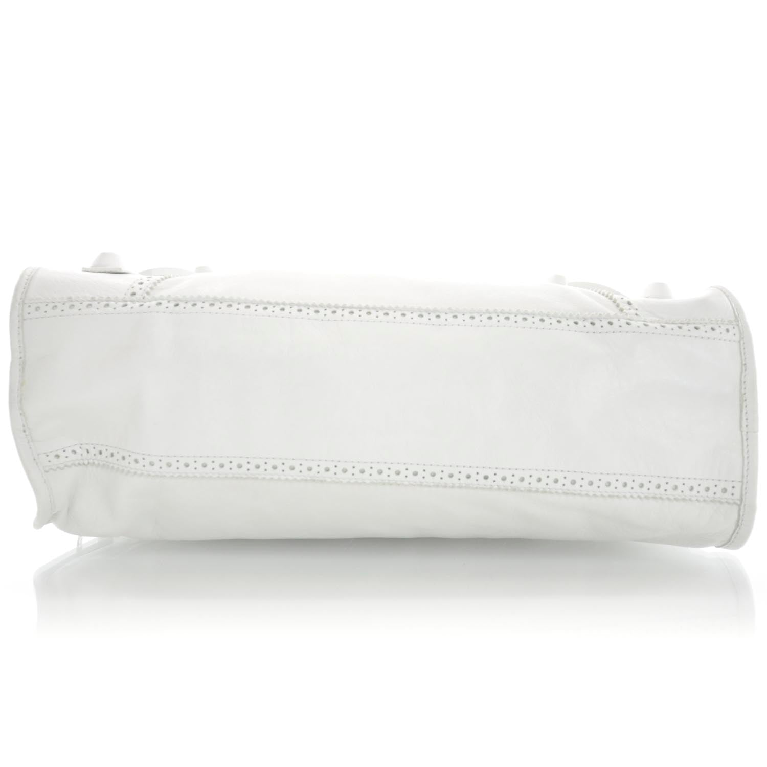 Balenciaga Agneau Giant Brogues Hardware City White 6 of 9