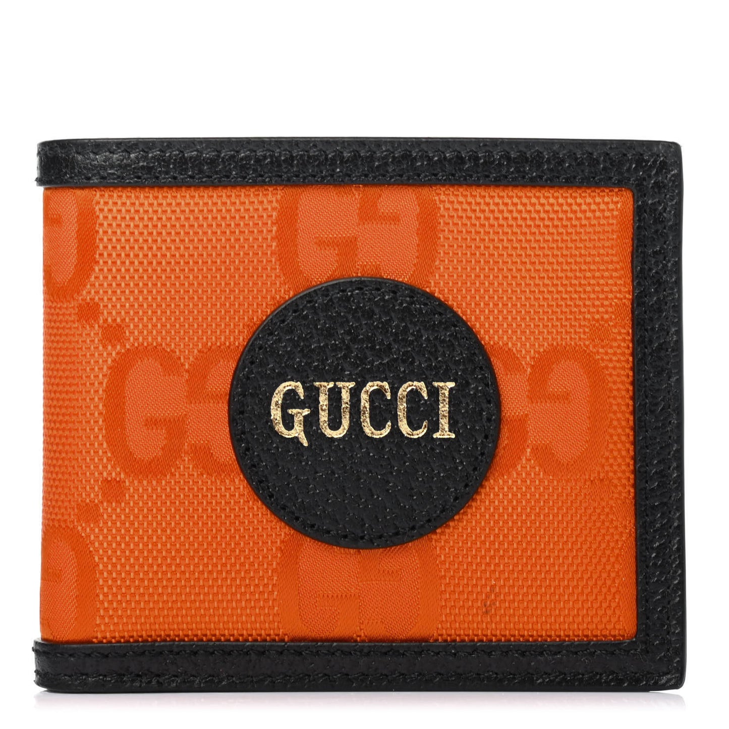 Econyl Nylon Monogram Off The Grid Billfold Wallet Carrot Orange Black