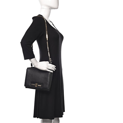Valentino Garavani Vitello Flap Accordion Shoulder Flap Black 2 of 25
