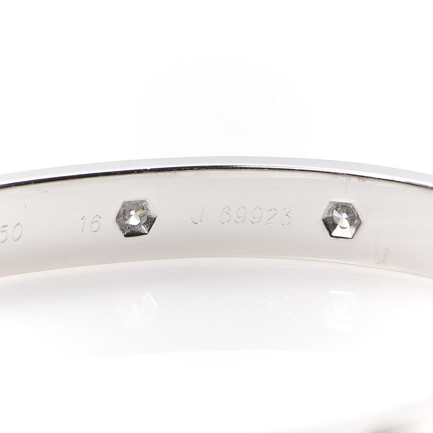 Cartier 18K White Gold 10 Diamond LOVE Bracelet 16 6 of 6