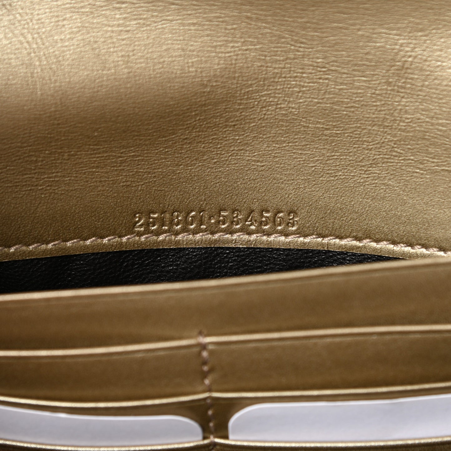 Guccissima Lovely Heart Continental Wallet Off White