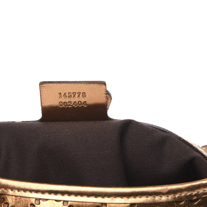 Gucci Metallic Guccissima Punch Hobo Bronze 7 of 13