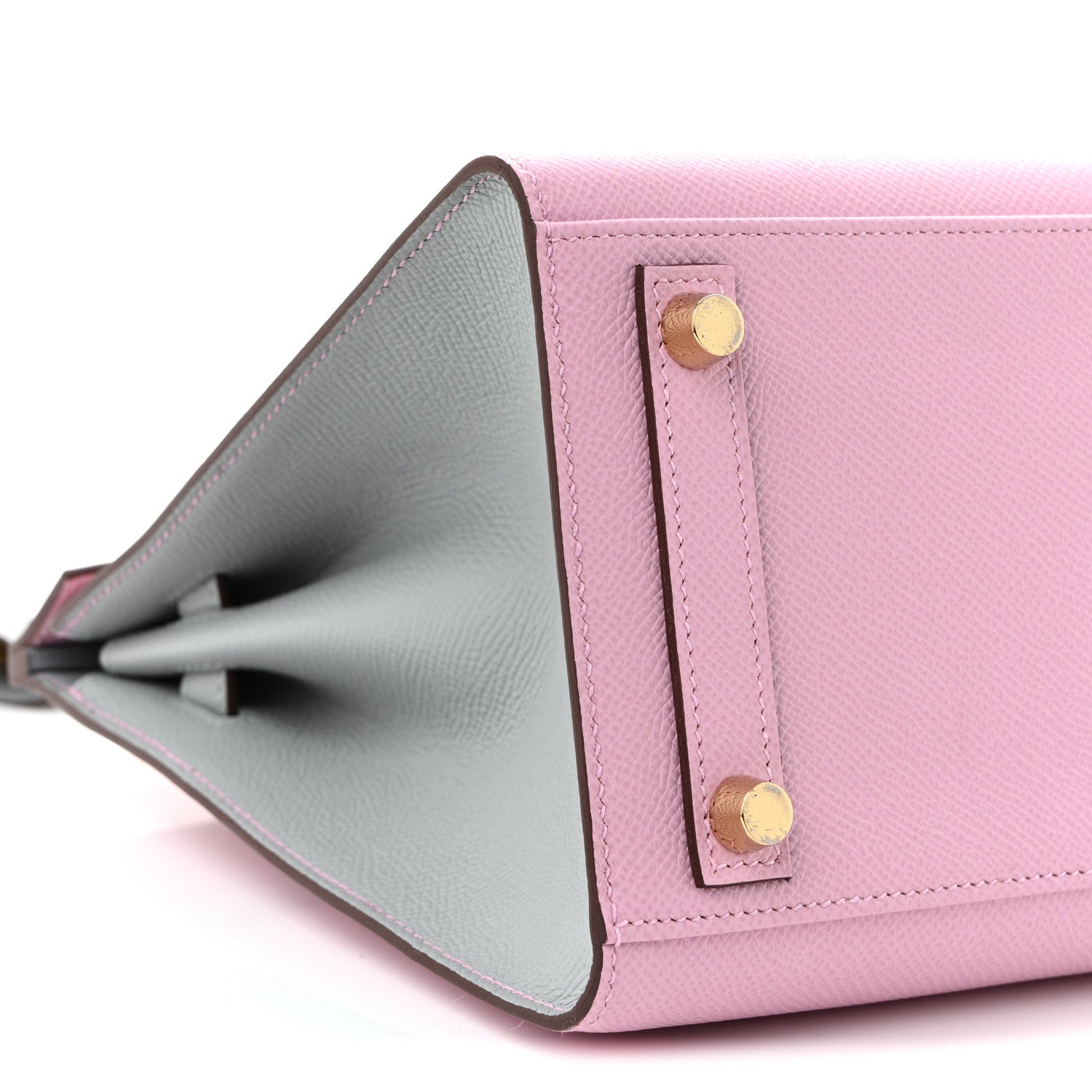 Hermes Epsom Horseshoe Birkin Sellier 25 Mauve Sylvestre Gris Mouette 9 of 11