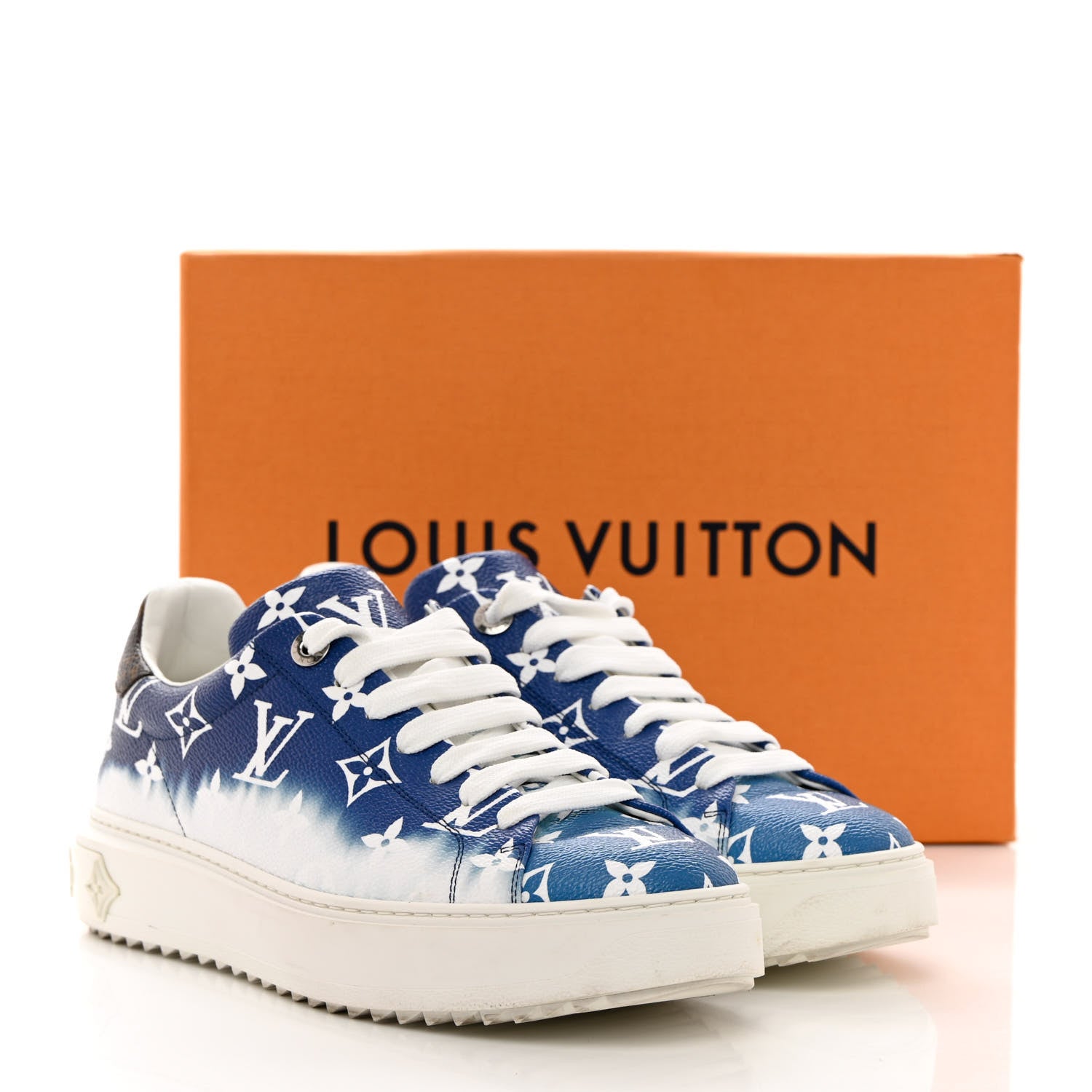 Louis Vuitton Monogram Escale Time Out Sneakers 39 Blue 16 of 16
