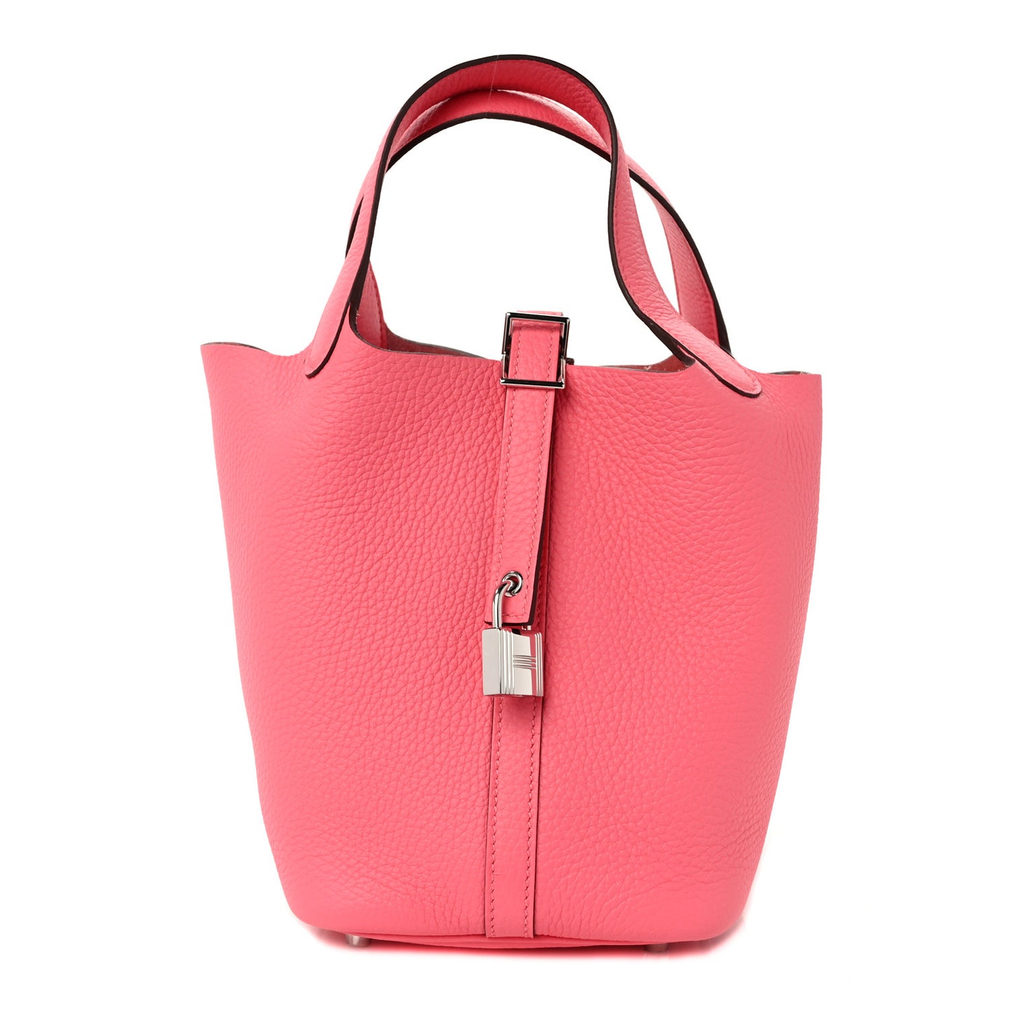 Taurillon Clemence Picotin Lock 18 PM Bubblegum Pink