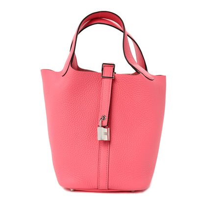 Hermes Taurillon Clemence Picotin Lock 18 PM Bubblegum Pink 1 of 10